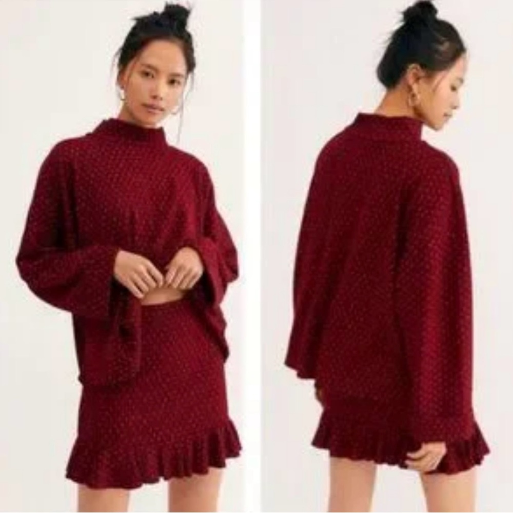 Free People Set the Mood Mock Neck